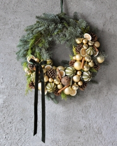 Coronita Crăciun verde nordic