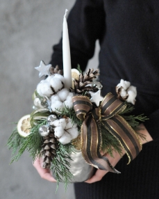 Aranjament Craciunul in bronz