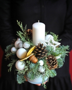 Flower arrangement Winter in nature