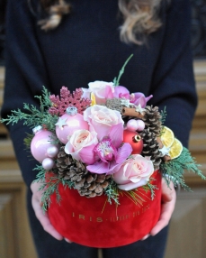 Christmas Flower arrangement All I want