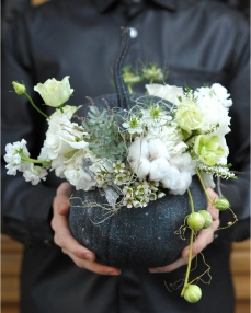 Aranjament floral in dovleac Sah Mat