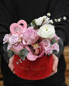 Flower arrangement Pink Valentine