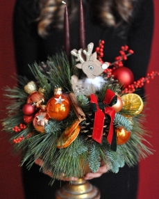 Flower arrangement Santa Klaus Kingdomn