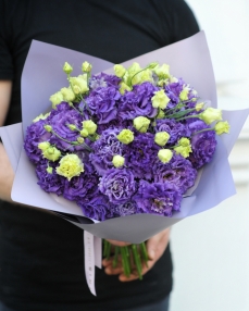 Buchet 15 lisianthus mov