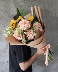 Bouquet Blooming sunset
