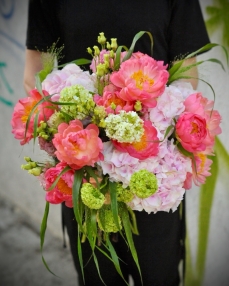 Bouquet with peonies Floral fantasy 
