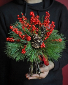 Buchet de flori Spiritul Craciunului