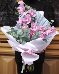 Bouquet with orchids Pink Perfection