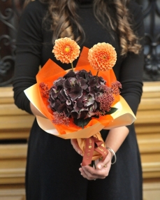 Autumn flower bouquet for little girls