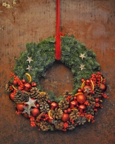Christmas wreath Sprig sweets