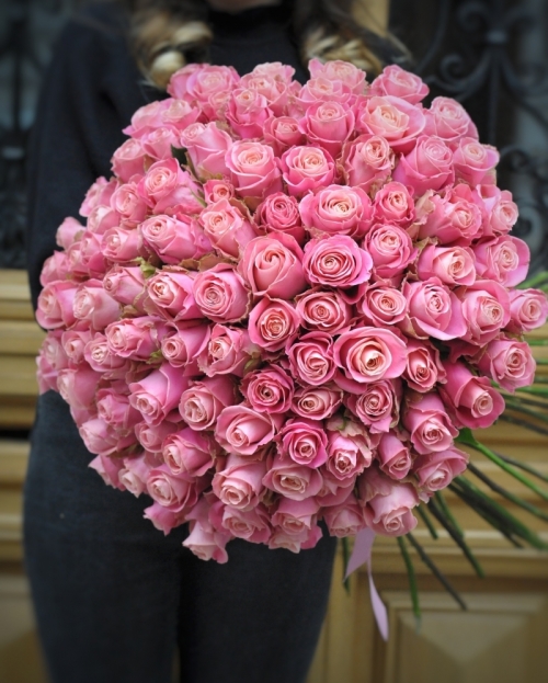 Bouquet 101 pink roses