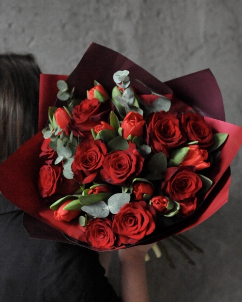 Buchet Catifea rosie