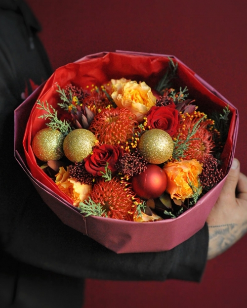 Bouquet Sunset colours