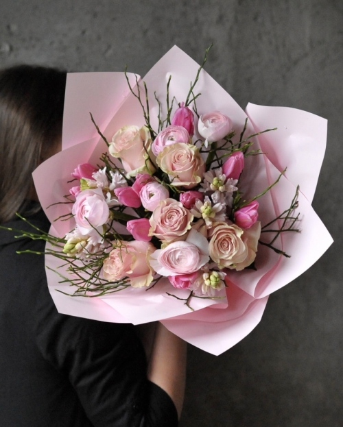 Buchet Simfonie pastel