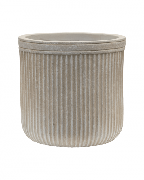 Vertical Rib cylinder beige ∅23 ↑24