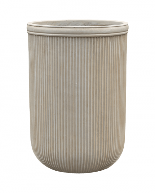 Vertical Rib cylinder beige ∅45 ↑65