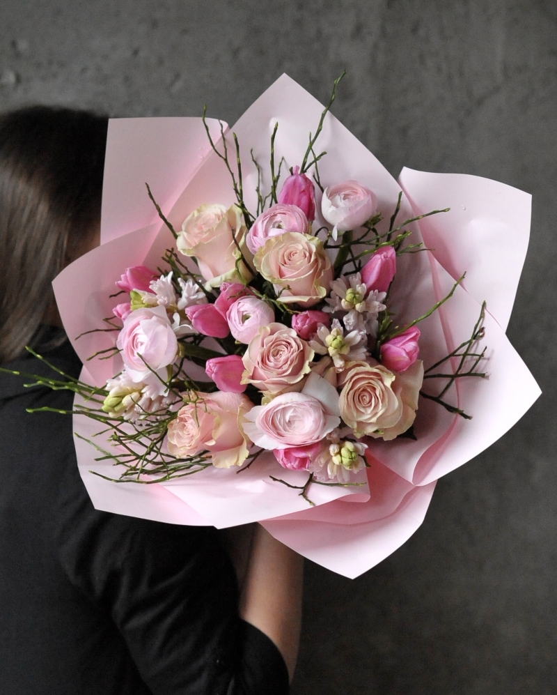 Buchet Simfonie pastel